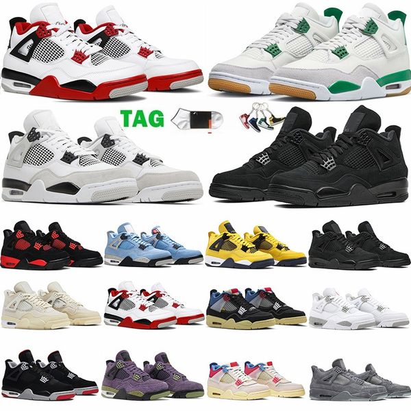 4s basketball shoes jumpman 4 black cat oreo pine green red thunder white cement metallic green sail lightning mens womens designer sneakers
4s basketball shoes jumpman 4 black cat oreo pine green red thunder white cement metallic green sail lightning mens womens designer sneakers