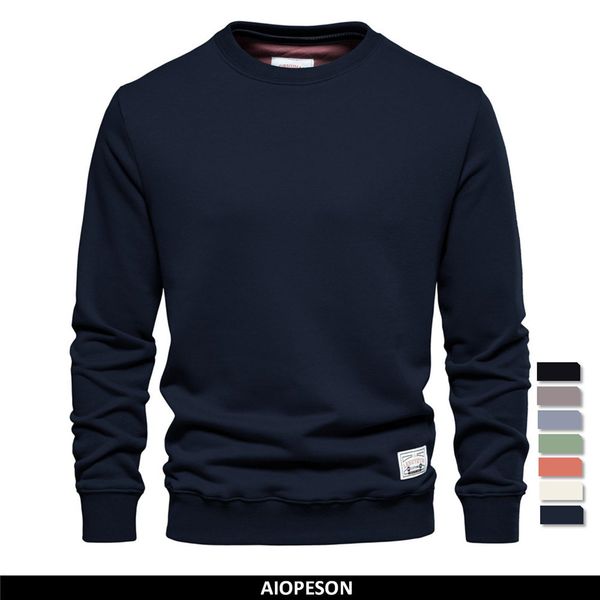 men's hoodies sweatshirts aiopeson streetwear cotton sweatshirt casual solid color long sleeve spring men quality classic mens clothes, Black
men's hoodies sweatshirts aiopeson streetwear cotton sweatshirt casual solid color long sleeve spring men quality classic mens clothes, Black