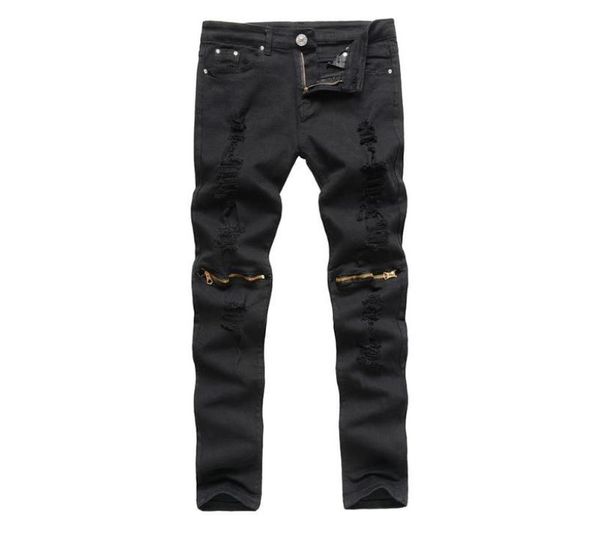 men ripped knee hole zipper jeans fashionable spring summer casual slim stretchy elastic slim worn hole long pants male trousers2882272, Black
men ripped knee hole zipper jeans fashionable spring summer casual slim stretchy elastic slim worn hole long pants male trousers2882272, Black