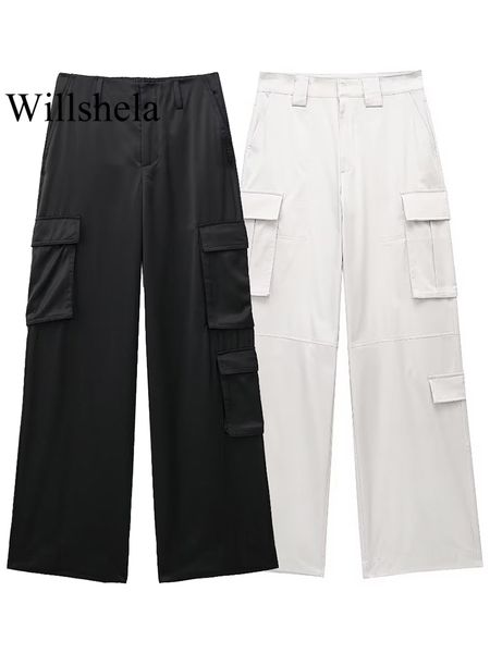 womens pants capris willshela women fashion with pockets solid front zipper cargo vintage high waist full length female chic lady trousers 2, Black;white
womens pants capris willshela women fashion with pockets solid front zipper cargo vintage high waist full length female chic lady trousers 2, Black;white