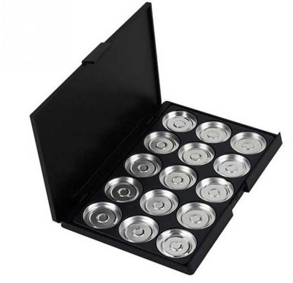 empty eyeshadow professional make up pigment aluminum palette pans case makeup diy 15 grid beauty tools5223277
empty eyeshadow professional make up pigment aluminum palette pans case makeup diy 15 grid beauty tools5223277