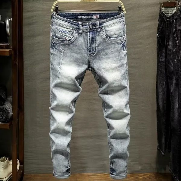 mens jeans versatile long pants loose and straight fit trendy slim fitting mid waist youthful spring style 230809, Blue
mens jeans versatile long pants loose and straight fit trendy slim fitting mid waist youthful spring style 230809, Blue