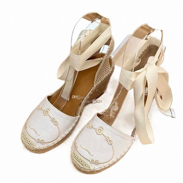 linen embroidered wedges sandals platform pumps heels circular toe women's luxury designers leather espadrilles outsole summer shoes fa, Black
linen embroidered wedges sandals platform pumps heels circular toe women's luxury designers leather espadrilles outsole summer shoes fa, Black