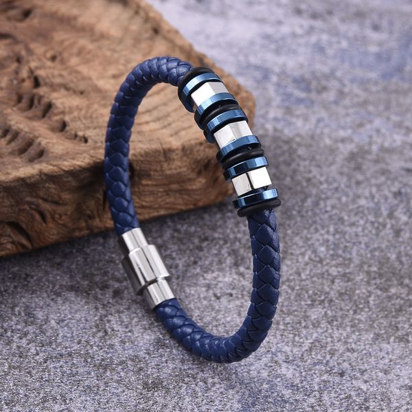 classic design men style handmade braid leather bracelet stainless steel spacer charm bracelets jewelry for gift, Golden;silver
classic design men style handmade braid leather bracelet stainless steel spacer charm bracelets jewelry for gift, Golden;silver
