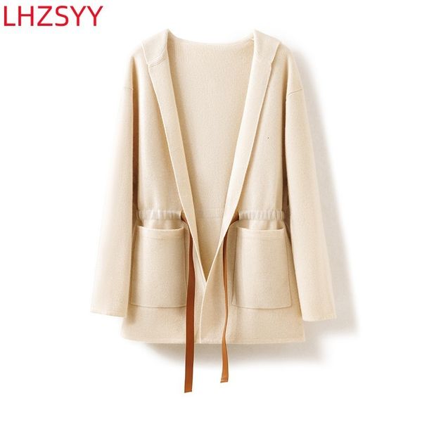 women's jackets lhzsyy 100 pure cashmere coat fallwinter hooded large size cardigan highend thicken hoodie knit casual female jacket 23, Black;brown
women's jackets lhzsyy 100 pure cashmere coat fallwinter hooded large size cardigan highend thicken hoodie knit casual female jacket 23, Black;brown