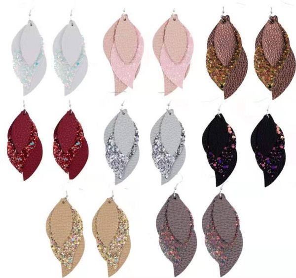 s1164 fashion jewelry dangle sequins multi layer pu leather earrings faux leather dangle earrings7520534, Silver
s1164 fashion jewelry dangle sequins multi layer pu leather earrings faux leather dangle earrings7520534, Silver