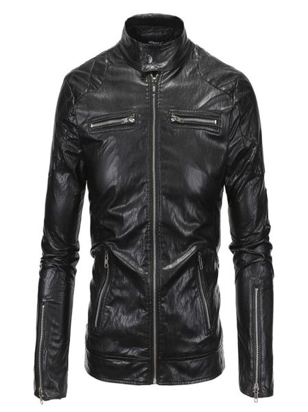 whole 2016 new spring autumn leather jacket men slim standard stand collar jacket faux leather moto coat suede 18y6199523879, Black
whole 2016 new spring autumn leather jacket men slim standard stand collar jacket faux leather moto coat suede 18y6199523879, Black