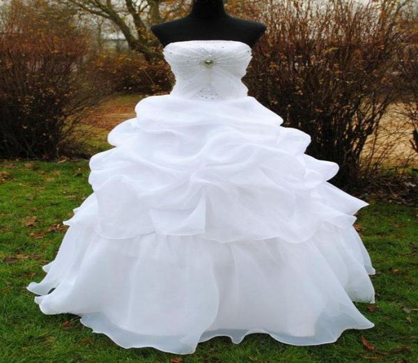 big crystal sequins bridal gowns strapless floor length sweep train dress organza ball gown wedding dresses bh9494317305, White
big crystal sequins bridal gowns strapless floor length sweep train dress organza ball gown wedding dresses bh9494317305, White