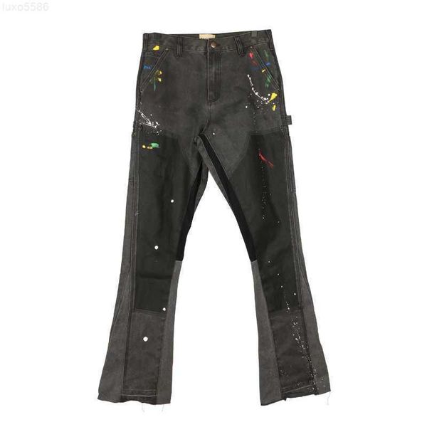 designer clothing fashion pant depts speckled jeans stitched overalls virgil high street pants flared sweatpants rock streetwear jogger trou, Blue
designer clothing fashion pant depts speckled jeans stitched overalls virgil high street pants flared sweatpants rock streetwear jogger trou, Blue