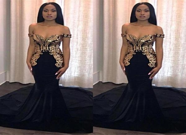 black mermaid prom party dresses 2019 with gold appliques elegant off shoulder long african custom evening gowns9477314
black mermaid prom party dresses 2019 with gold appliques elegant off shoulder long african custom evening gowns9477314