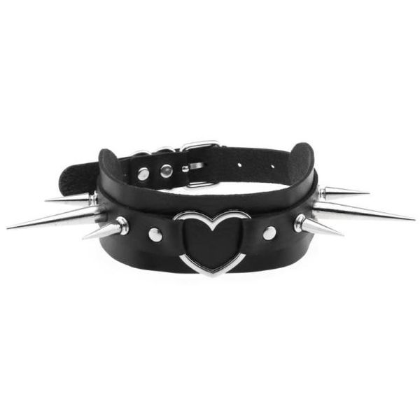 chokers long spike choker goth punk faux leather collar for women men cool big rivets heart chocker necklaces emo halloween cospla9759394, Golden;silver
chokers long spike choker goth punk faux leather collar for women men cool big rivets heart chocker necklaces emo halloween cospla9759394, Golden;silver