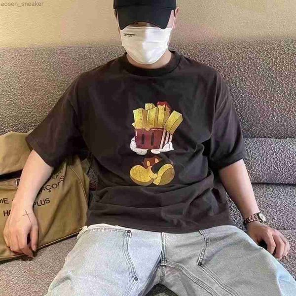 selling breathable french fries printed tee casual loose popular crew neck men women clothing, White;black
selling breathable french fries printed tee casual loose popular crew neck men women clothing, White;black