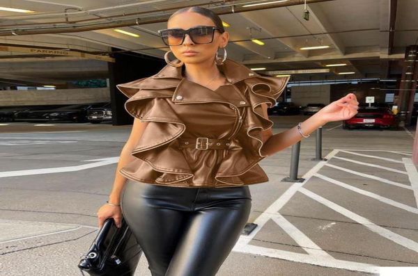 women039s vests ewsfv 2022 autumn and winter women fashion lapel sleeveless waist pull up ruffled leather waistcoat jacket7512395, Black;white
women039s vests ewsfv 2022 autumn and winter women fashion lapel sleeveless waist pull up ruffled leather waistcoat jacket7512395, Black;white