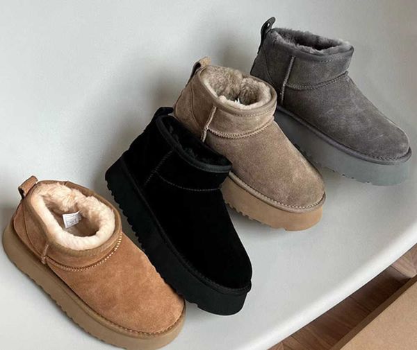 ultra mini platform boot designer women winter ankle australia classic fashion snow boots thick bottom real leather casual shoes warm fluffy, Black
ultra mini platform boot designer women winter ankle australia classic fashion snow boots thick bottom real leather casual shoes warm fluffy, Black