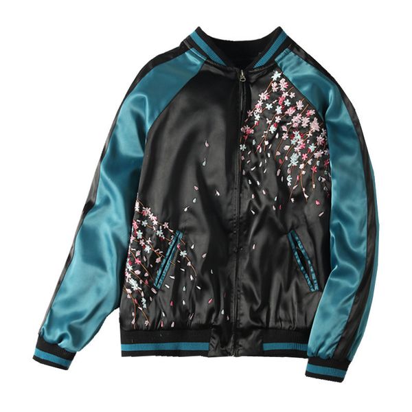 mens jackets yokosuka carp embroidery baseball jacket retro silk bomber coat spring autumn casual couple 230810, Black;brown
mens jackets yokosuka carp embroidery baseball jacket retro silk bomber coat spring autumn casual couple 230810, Black;brown