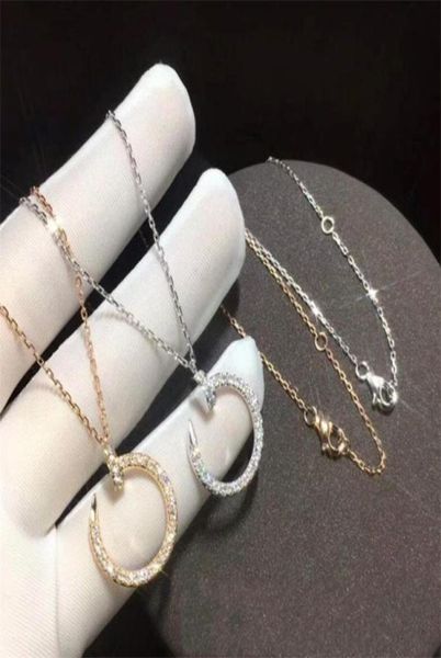 sparkling luxury jewelry pure 100 925 sterling silvergold pave white sapphire cz diamond gemstones nail pendant clavicle necklac5639630, Silver
sparkling luxury jewelry pure 100 925 sterling silvergold pave white sapphire cz diamond gemstones nail pendant clavicle necklac5639630, Silver