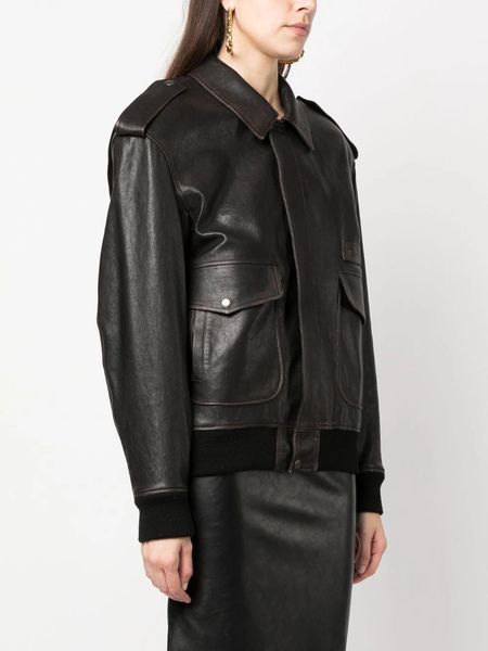 y5l designer leather outerwear jackets coats luxury brand designer winter jacket women jacket 23 autumn genuine leather jacket designer coat, Black 
y5l designer leather outerwear jackets coats luxury brand designer winter jacket women jacket 23 autumn genuine leather jacket designer coat, Black