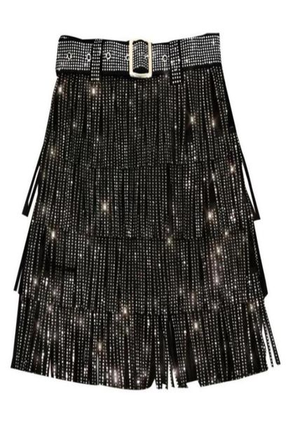 skirts heavy drilling rhines fringed skirt with belt women's high waist multi layer short cake s6678977233, Black
skirts heavy drilling rhines fringed skirt with belt women's high waist multi layer short cake s6678977233, Black