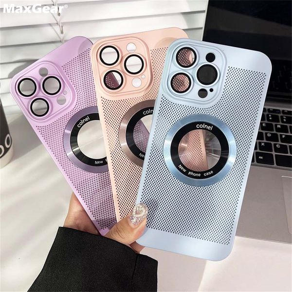 cooling mesh logo magnifier for magsafe case for iphone 14 13 12 11 pro max plus magnetic defender wireless charge matte cover
cooling mesh logo magnifier for magsafe case for iphone 14 13 12 11 pro max plus magnetic defender wireless charge matte cover