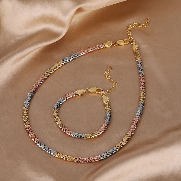 wedding jewelry sets eyika hip hop women men statement punk y brass twisted snake chain bracelet necklace tricolor plated set 230809, Slivery;golden
wedding jewelry sets eyika hip hop women men statement punk y brass twisted snake chain bracelet necklace tricolor plated set 230809, Slivery;golden