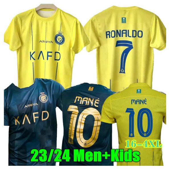 23 24 al nassr fc soccer jerseys ronaldo men kids kit uniform home cr7 boys football shiirt t al-nassr away third fourth martinez ghareeb sa, Black;yellow
23 24 al nassr fc soccer jerseys ronaldo men kids kit uniform home cr7 boys football shiirt t al-nassr away third fourth martinez ghareeb sa, Black;yellow