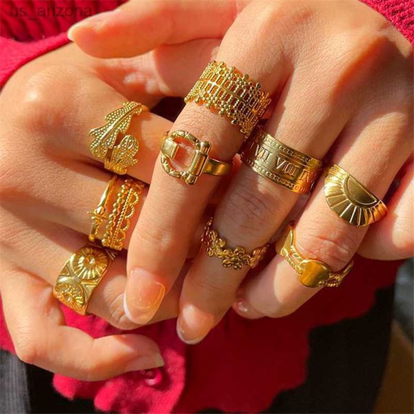 vintage gold color titanium steel geometric hollow irregular rings for stainless steel finger ring jewelry gifts haunzhi 2021 l230620, Silver
vintage gold color titanium steel geometric hollow irregular rings for stainless steel finger ring jewelry gifts haunzhi 2021 l230620, Silver