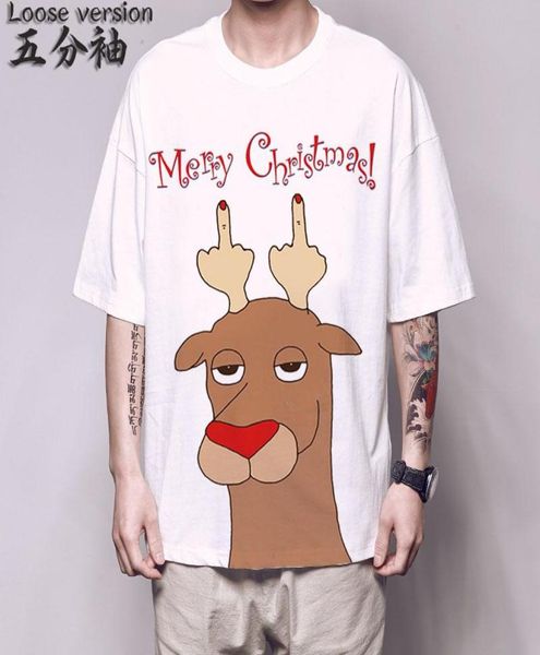 men039s tshirts santa claus merry christmas reindeer white tshirt geek funny harajuku half sleeve tee cool male holiday w9824625, White;black
men039s tshirts santa claus merry christmas reindeer white tshirt geek funny harajuku half sleeve tee cool male holiday w9824625, White;black