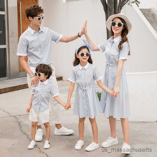 family matching outfits mother daughter shirt dresses striped blouse mommy and me clothes mom son outfits family matching clothing tee shirt, Blue
family matching outfits mother daughter shirt dresses striped blouse mommy and me clothes mom son outfits family matching clothing tee shirt, Blue