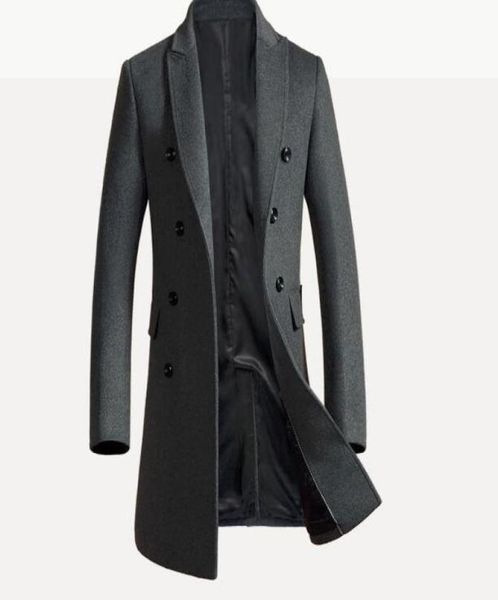 long design new style wool coat men turn down collar double breasted woolen trench coats male slim overcoat 2018 autumn winter9010689, Black
long design new style wool coat men turn down collar double breasted woolen trench coats male slim overcoat 2018 autumn winter9010689, Black