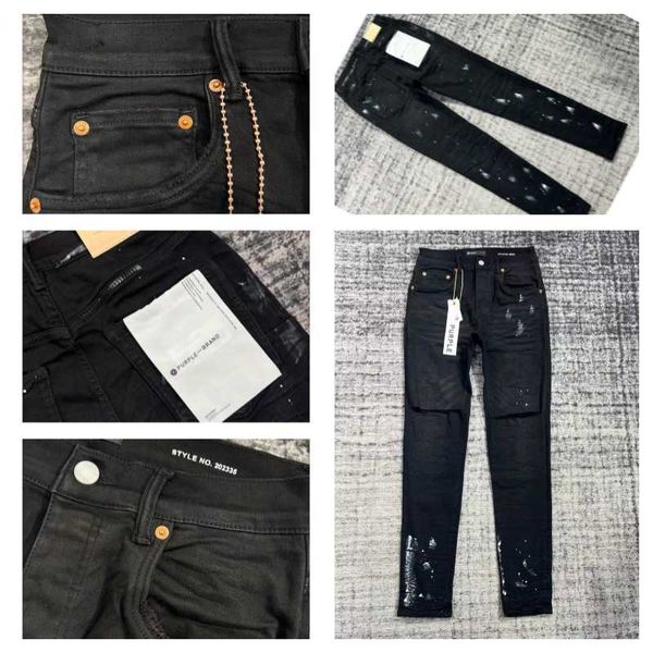 purple men's fashion brand anti aging slim fit and hole breaking casual jeans summer new water wash spray paint splashing effect, Blue
purple men's fashion brand anti aging slim fit and hole breaking casual jeans summer new water wash spray paint splashing effect, Blue