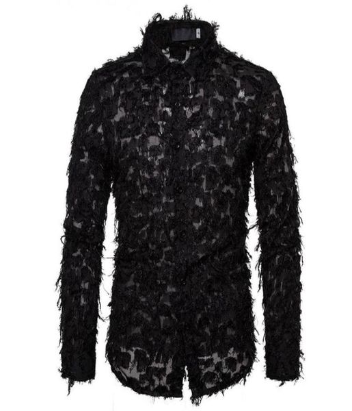 men039s dress shirts men hand perspective feather blackwhite lace shirt mens fashion camisas stage party clubwear clothin3415844, White;black
men039s dress shirts men hand perspective feather blackwhite lace shirt mens fashion camisas stage party clubwear clothin3415844, White;black