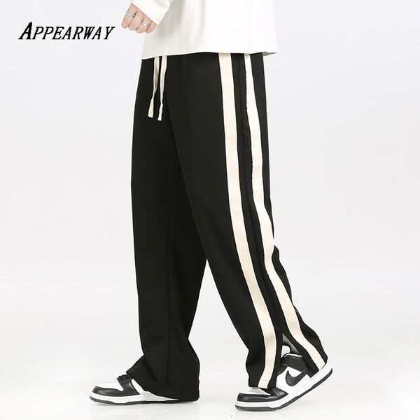 mens pants appearway spring summer fashion casual elastic waist jogging long trousers hip pop streetwear 230809, Black
mens pants appearway spring summer fashion casual elastic waist jogging long trousers hip pop streetwear 230809, Black