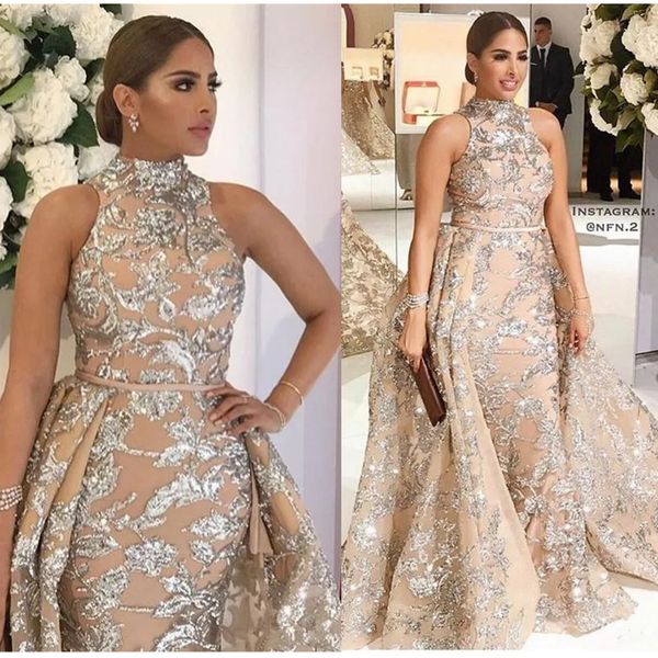 youself aljasmi 2024 high neck prom dresses with detachable train modest luxury shiny lace applique plus size evening pageant wear gowns, Black
youself aljasmi 2024 high neck prom dresses with detachable train modest luxury shiny lace applique plus size evening pageant wear gowns, Black