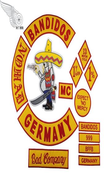 bandidos 14pcs mix mc embroidery patches for clothing iron on jacket vest full back custom design95912902809499, Black
bandidos 14pcs mix mc embroidery patches for clothing iron on jacket vest full back custom design95912902809499, Black