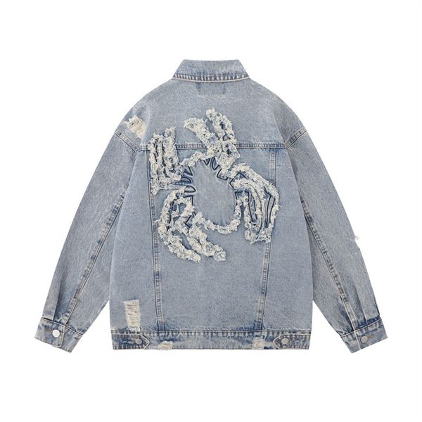 mens jackets men streetwear vintage denim jacket ripped spider embroidery jeans harajuku hip hop retro bomber cotton coat 230810, Black;brown
mens jackets men streetwear vintage denim jacket ripped spider embroidery jeans harajuku hip hop retro bomber cotton coat 230810, Black;brown