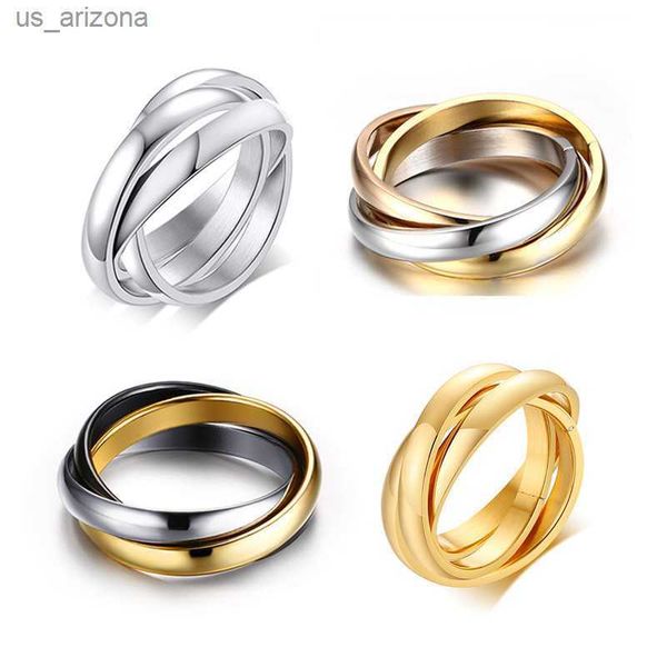 letapi new fashion 3 rounds women men ring gift classic love stainless steel wedding engagement female finger jewelry l230620, Silver
letapi new fashion 3 rounds women men ring gift classic love stainless steel wedding engagement female finger jewelry l230620, Silver