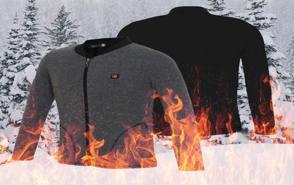 long sleeve men jacket smart usb electric heating thermal jacket men zipper underwear solid color coat chaqueta hombre gh43884758, Black;brown
long sleeve men jacket smart usb electric heating thermal jacket men zipper underwear solid color coat chaqueta hombre gh43884758, Black;brown