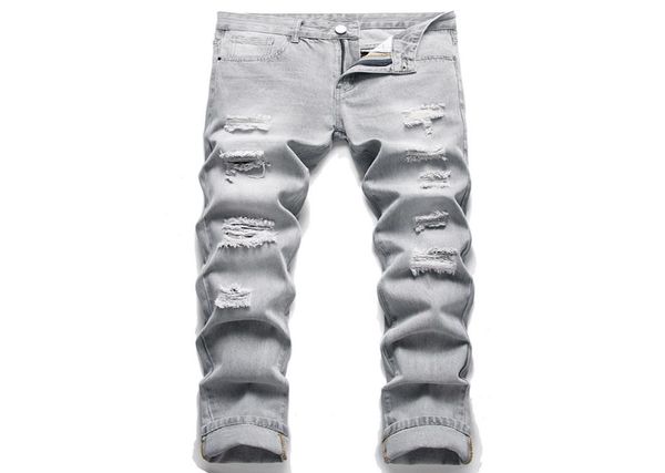 light gray slim fit ripped men039s jeans fashion street style denim pants spring autumn streetwear male desiger washed trousers2873543, Blue
light gray slim fit ripped men039s jeans fashion street style denim pants spring autumn streetwear male desiger washed trousers2873543, Blue