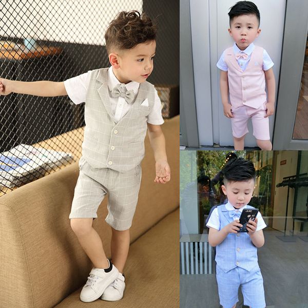 suits lolanta 4pcs boys plaid vest shirt with bowtie formal suit toddler summer causal wear vest wear set wedding birthday tuxedo 230809, Black
suits lolanta 4pcs boys plaid vest shirt with bowtie formal suit toddler summer causal wear vest wear set wedding birthday tuxedo 230809, Black