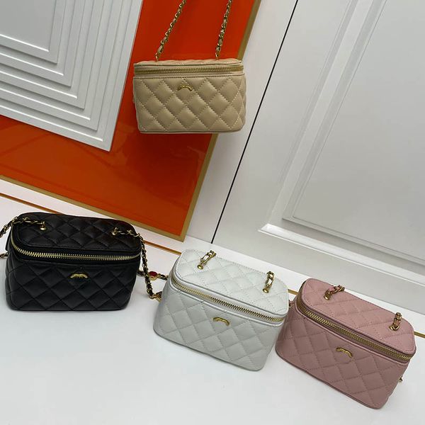 four color vintage women mini cosmetic bag gemstone chain leather quilted gold hardware luxury handbag coin purse classic evening wallet cro
four color vintage women mini cosmetic bag gemstone chain leather quilted gold hardware luxury handbag coin purse classic evening wallet cro