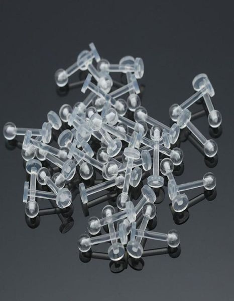 100pc labret lip rings clear bioplastic lip piercing bar 16g antiallergic body piercing jewelry 8mm invisible whole4758255, Silver
100pc labret lip rings clear bioplastic lip piercing bar 16g antiallergic body piercing jewelry 8mm invisible whole4758255, Silver