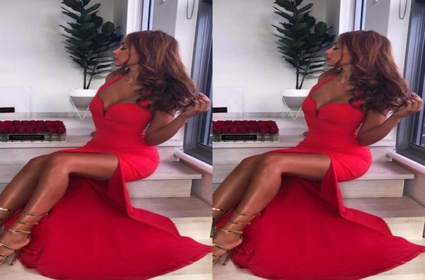 2020 red mermaid prom party dresses halter side split long formal dresses sweetheart neck sleeveless evening gowns5665402, Black
2020 red mermaid prom party dresses halter side split long formal dresses sweetheart neck sleeveless evening gowns5665402, Black