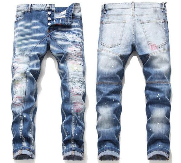 mens rips stretch black jeans fashion slim fit washed motocycle denim pants panelled hip hop trousers a102957221, Blue
mens rips stretch black jeans fashion slim fit washed motocycle denim pants panelled hip hop trousers a102957221, Blue
