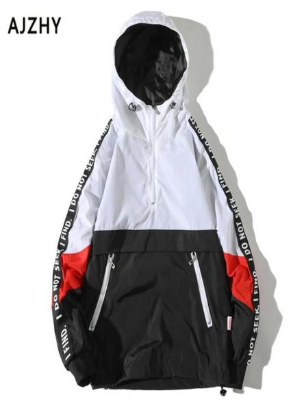 men windbreaker jackets fashion patchwork color block pullover autumn hooded jacket men hip hop streetwear tracksuit casual coat6038843, Black;brown
men windbreaker jackets fashion patchwork color block pullover autumn hooded jacket men hip hop streetwear tracksuit casual coat6038843, Black;brown