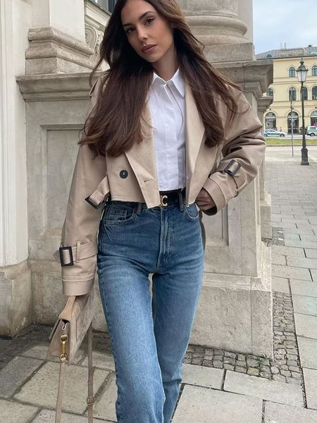 womens jackets women jacket fashion short long sleeve coat waistband vintage long sleeve buttonup outerwear chic overshirt 230809, Black;brown
womens jackets women jacket fashion short long sleeve coat waistband vintage long sleeve buttonup outerwear chic overshirt 230809, Black;brown