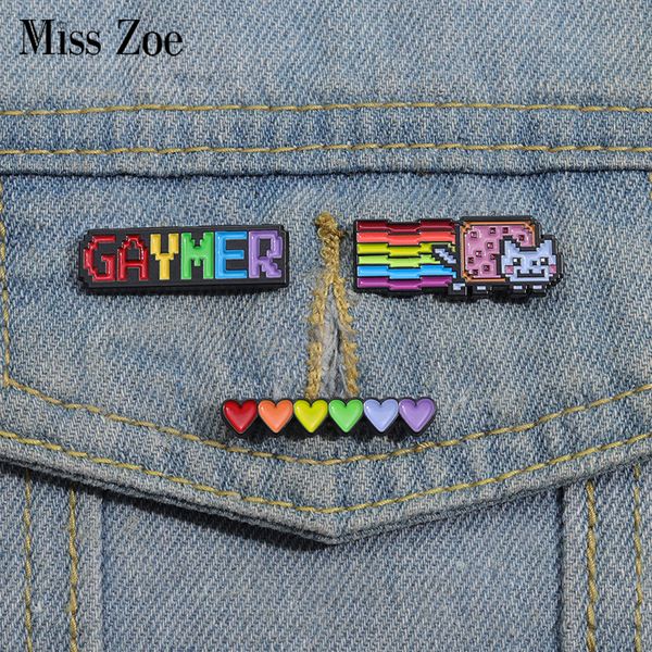 lgbt enamel pins custom rainbow colors heart brooches lapel badges funny jewelry gift for lover friends, Gray
lgbt enamel pins custom rainbow colors heart brooches lapel badges funny jewelry gift for lover friends, Gray