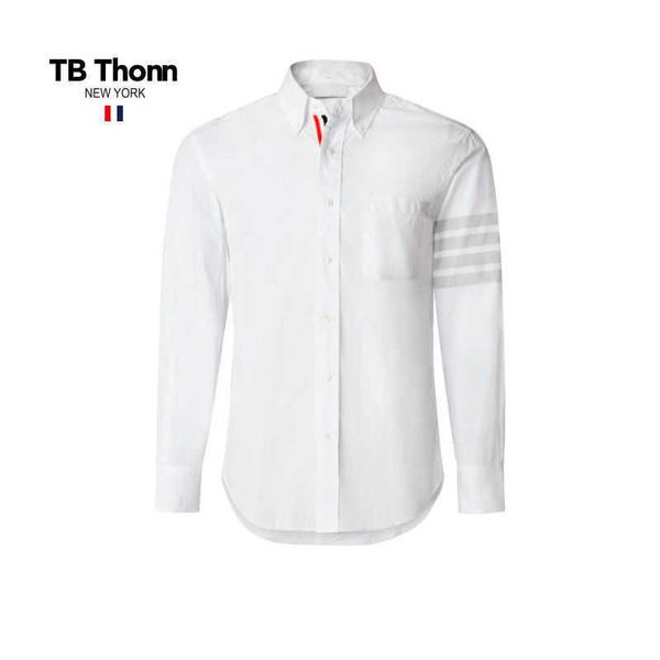 american yarn-dyed four bar fashion label tb thonn premium casual long sleeved shirt for men and women white couples, Black;brown
american yarn-dyed four bar fashion label tb thonn premium casual long sleeved shirt for men and women white couples, Black;brown