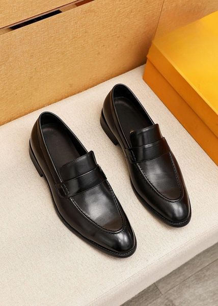 rs men shoes men's leather shoe brand formal dress shoess party wedding flat sneakers, Black