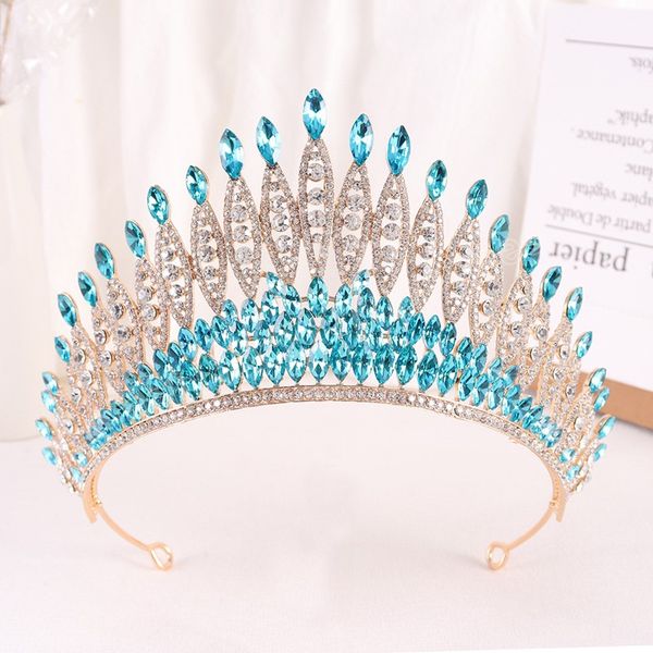 big opal crown bridal hair accessories elegant crystal tiaras girls wedding dress headbands headwear, Slivery;white
big opal crown bridal hair accessories elegant crystal tiaras girls wedding dress headbands headwear, Slivery;white