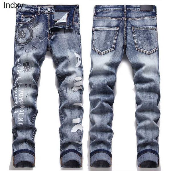 mens designer jeans distressed letter printing ripped biker slim jeans fit motorcycle bikers denim for men fashion mans hip hop pants, Blue
mens designer jeans distressed letter printing ripped biker slim jeans fit motorcycle bikers denim for men fashion mans hip hop pants, Blue